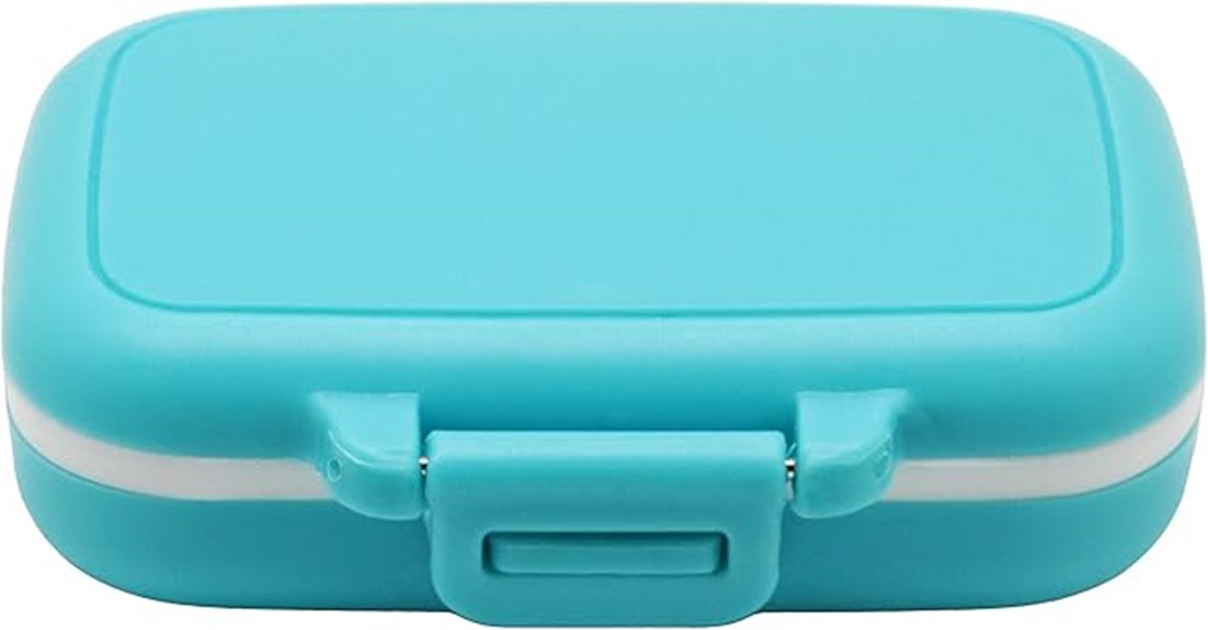 Travel Pill Organizers That Don’t Rattle (Tight Lids) 6 travel vitamin pill organizer