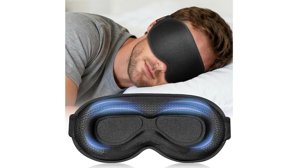 Eye Masks for Flights (No Pressure Designs) Worth Carrying 11 travel weighted 3d blackout mask