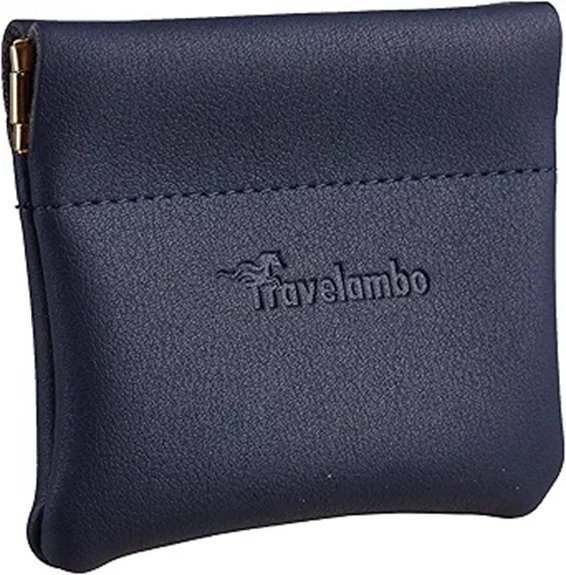 travelambo leather coin purse