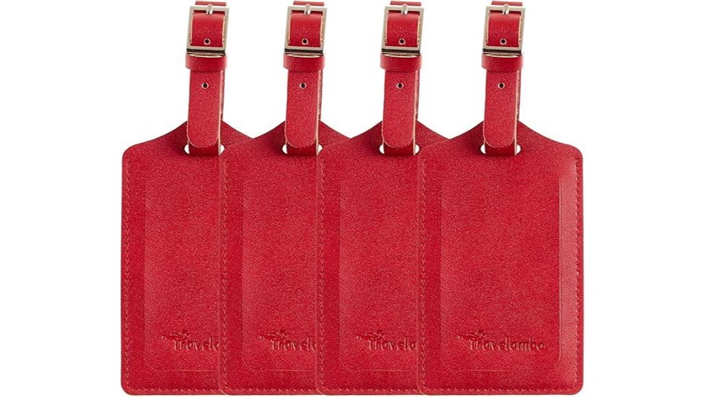 Best Luggage Tag Covers With Privacy Flaps That Stay Shut 9 travelambo pu leather tags