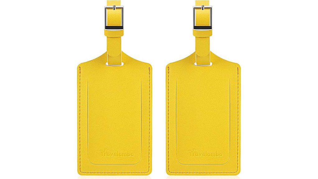 travelambo yellow luggage tags