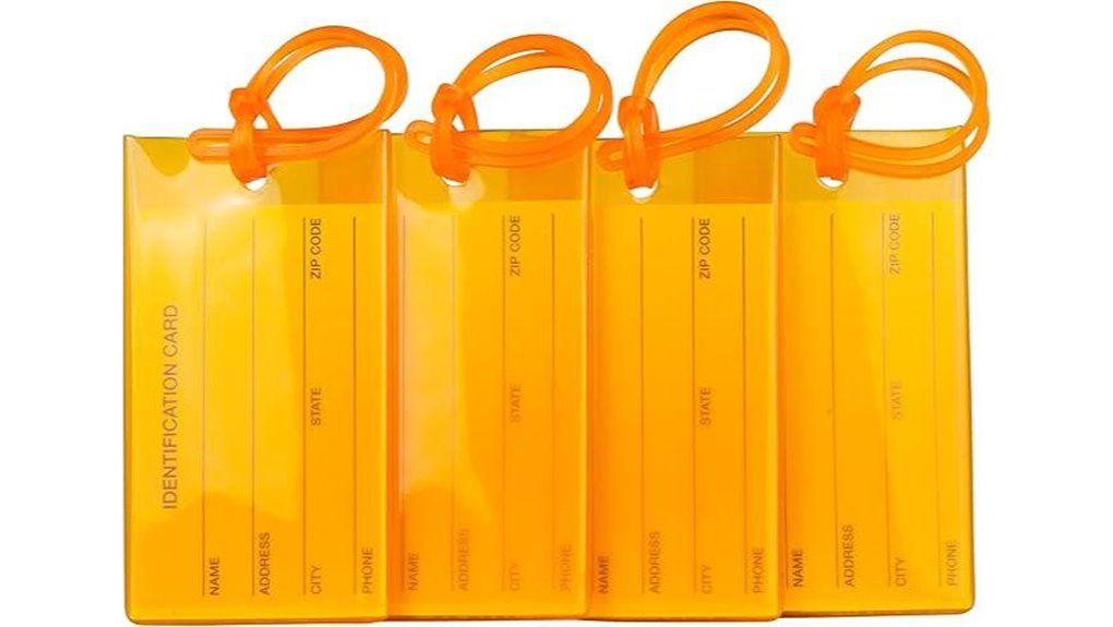 travelmore 4 pack orange tags