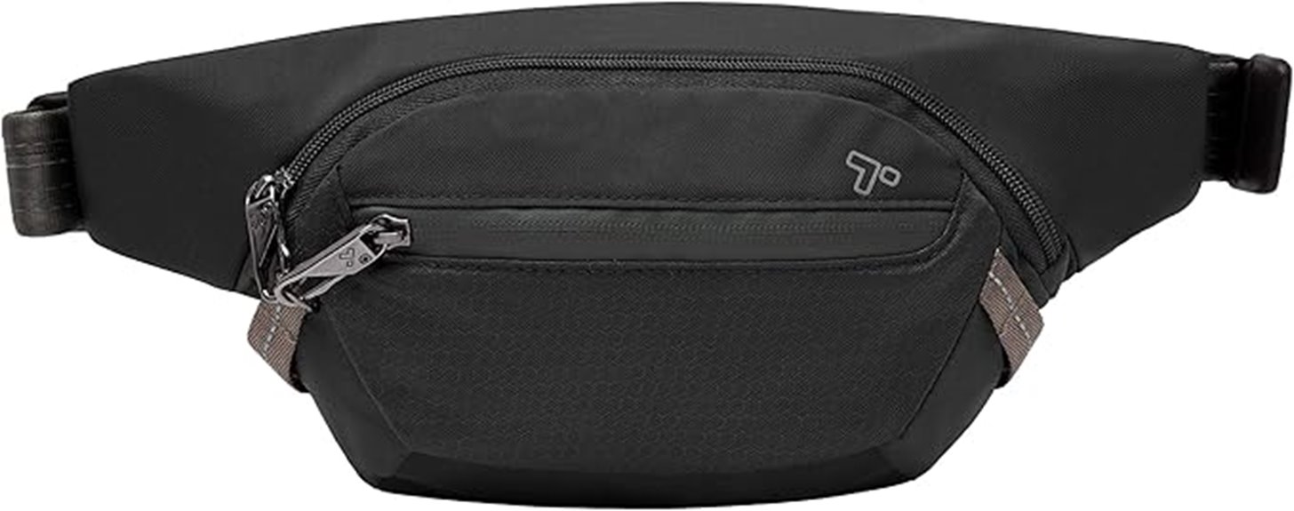 Travel Belt Bags with Water‑Resistant Zippers: CityProof Ready 5 travelon anti theft active pack