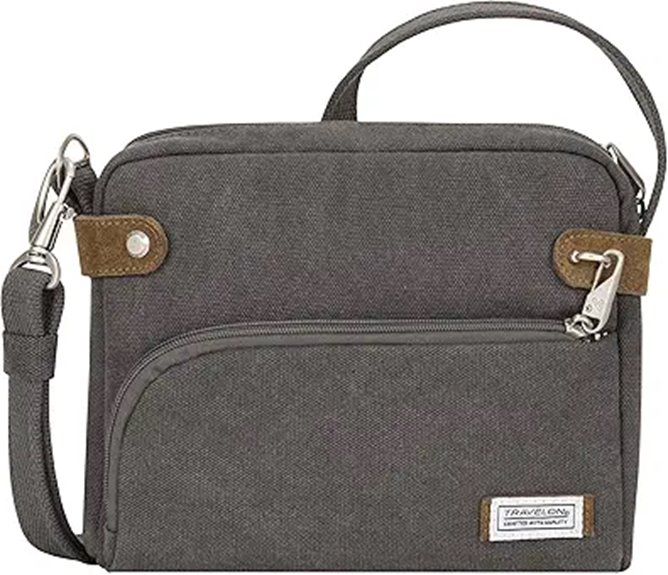 Top Minimalist Travel Purses With Locking Zippers For Travelers 7 travelon anti theft crossbody bag