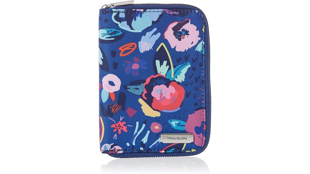 travelon rfid blocking passport zip