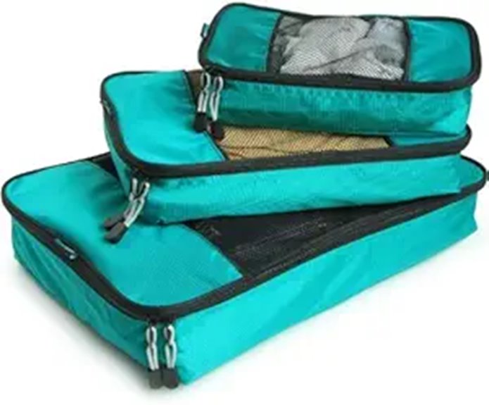 travelwise 3 piece teal cubes