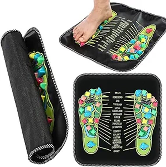 Travel-Size Acupressure Mats That Ease Tension on the Go 5 trelaco reflexology foot mat