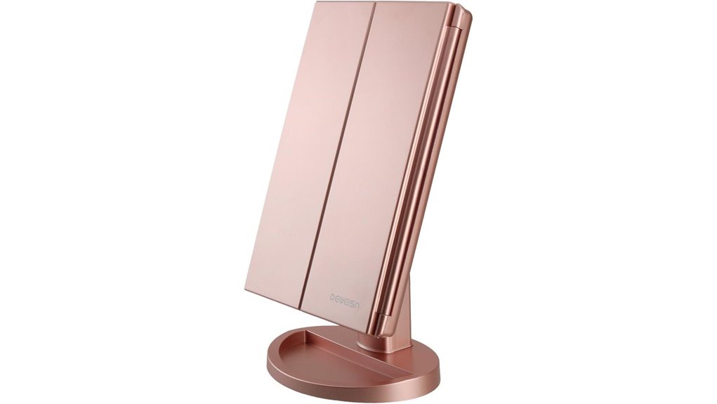 tri fold led vanity mirror