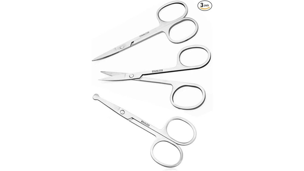 TSA‑Friendly Scissors with Rounded Tips for Travel Grooming 13 triad 3 5 inch facial scissors