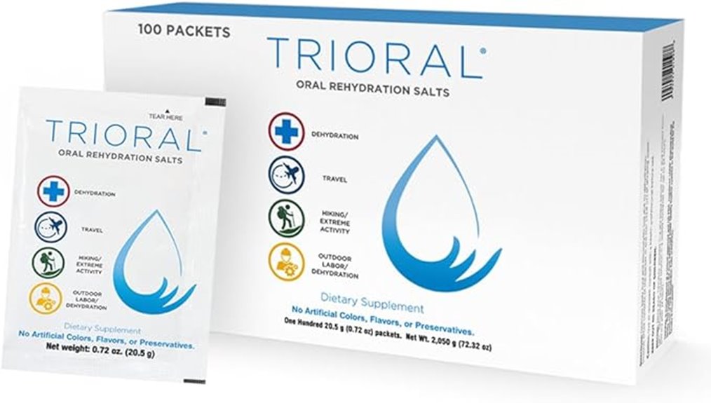 trioral 100 packet rehydration powder