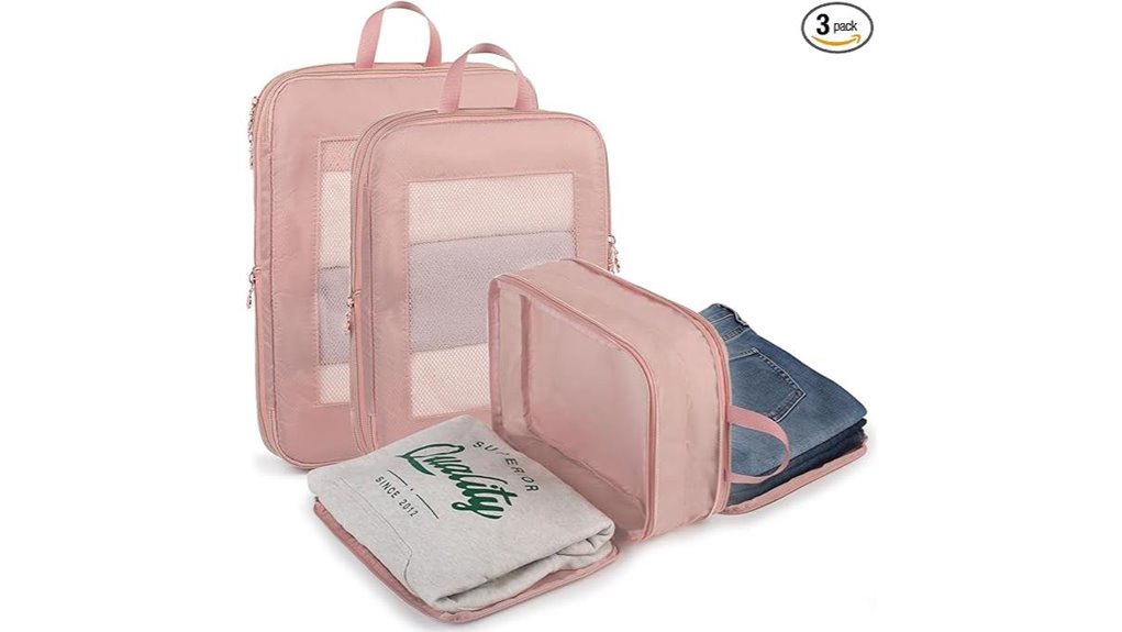 Packing Cube Sets That Maximize 40L Backpack Space 14 triple double sided compression cubes