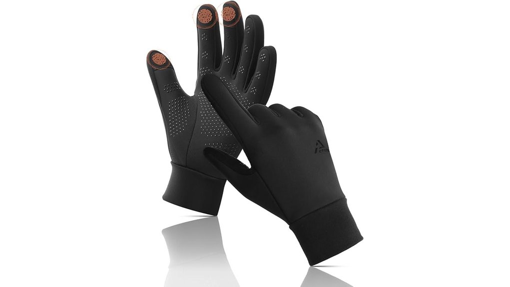 triple layer cold weather touchscreen gloves