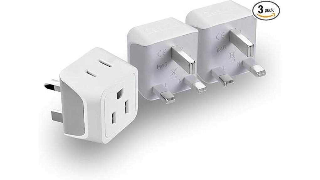 triple uk hk ireland adapter