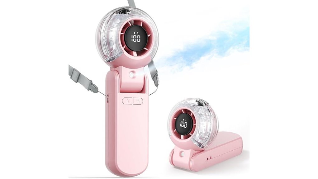 Handheld Misting Fans Theme Parks’ Coolest Crowd‑Pleasers 11 tripole led display misting fan