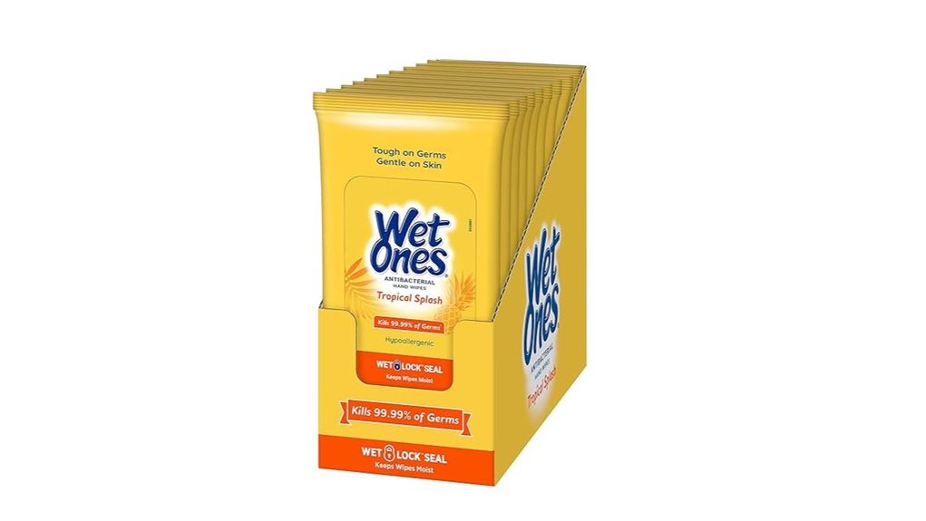 tropical antibacterial hand wipes
