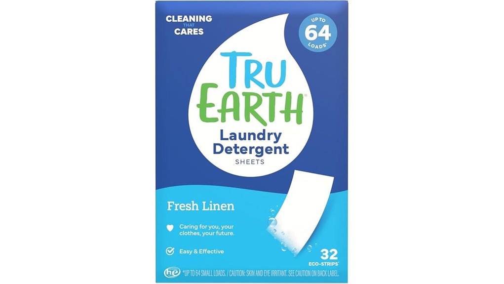 Eco-Friendly Laundry Detergent Strips That Clean Clothes Deeply 1 tru earth 64 load sheets