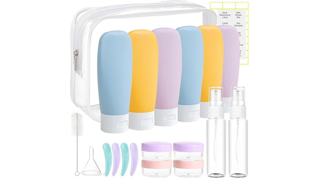 Leakproof Carry‑On Toiletry Bottles That Won’t Ruin Your Flight 4 tsa approved 20 pack refillable bottles