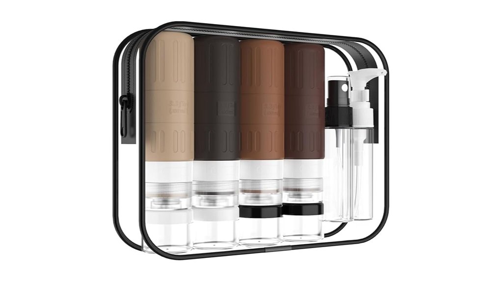 Best Silicone Travel Bottles That Actually Squeeze Easily 8 tsa approved 3 3oz bottle pack