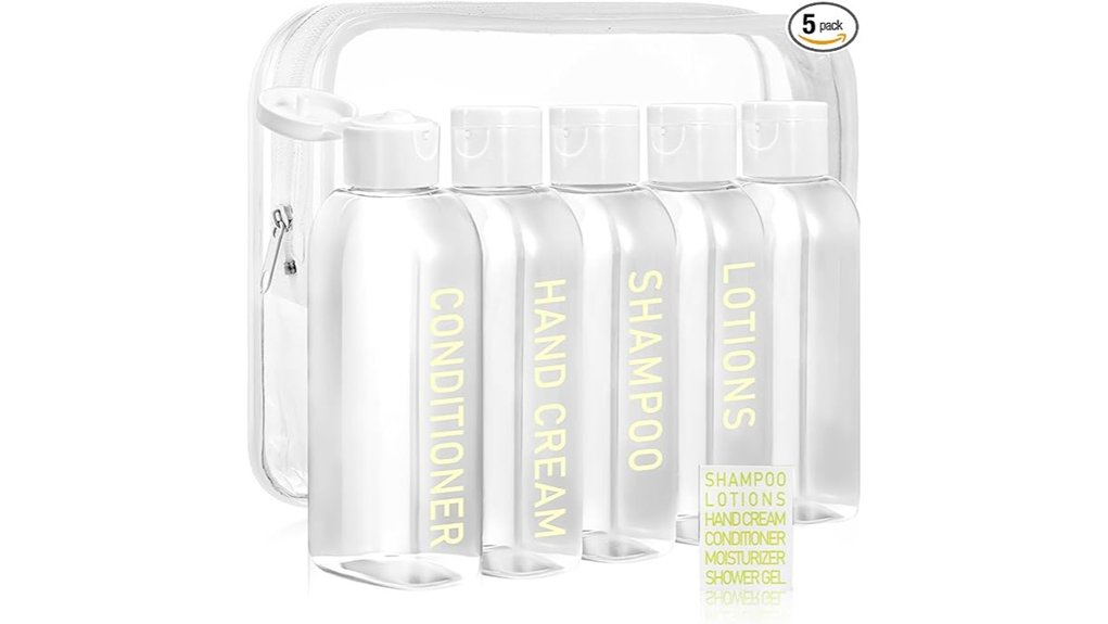 Leakproof Carry‑On Toiletry Bottles That Won’t Ruin Your Flight 15 tsa approved 3 4oz 5 pack bottles