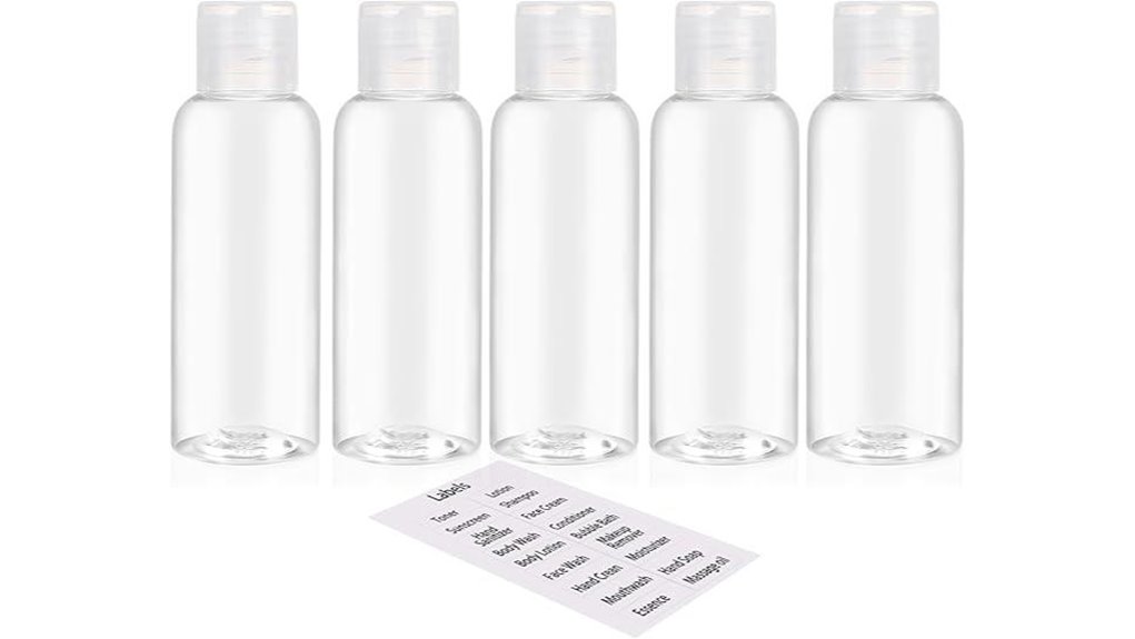 Leakproof Travel Bottles (Squeeze-Proof Caps) That Won’t Leak 10 tsa approved 3 4oz travel bottles