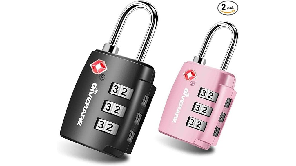 tsa approved 3 digit padlocks