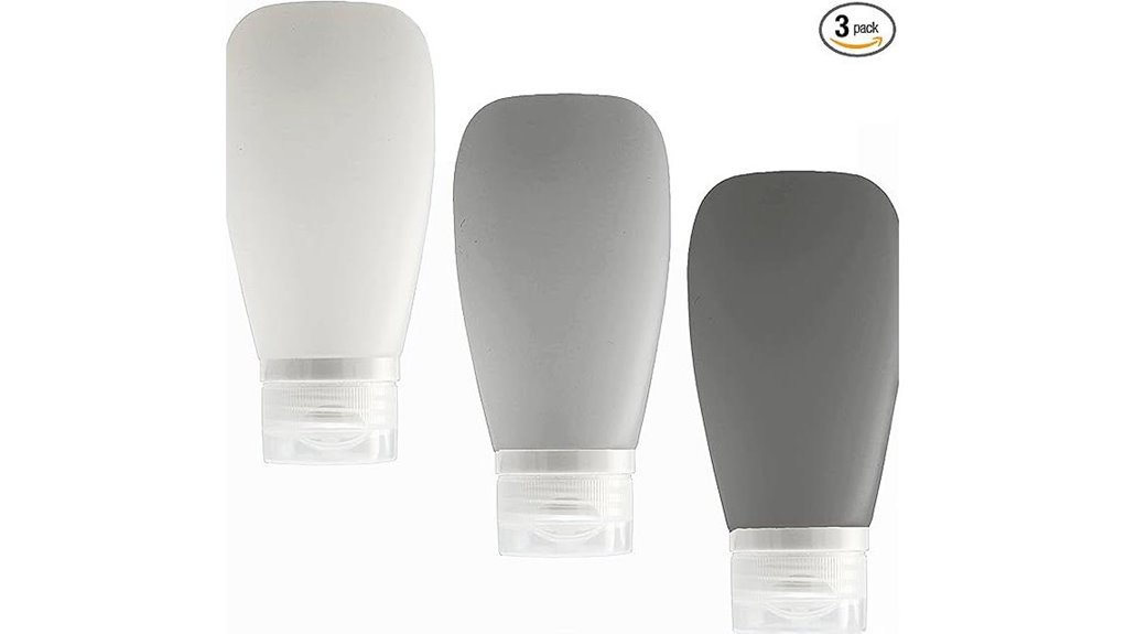 tsa approved 3 oz silicone bottles