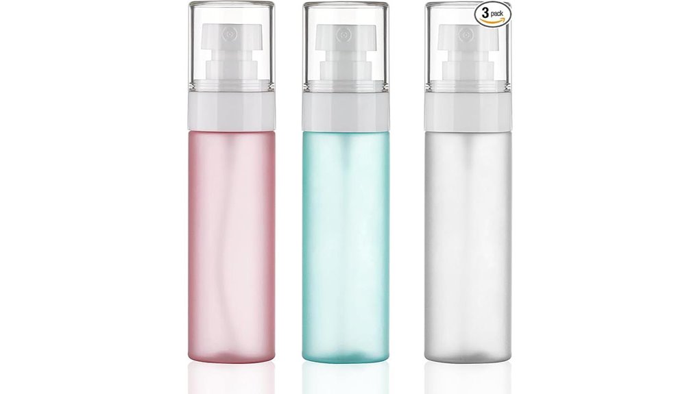 tsa approved 3 pack spray bottles