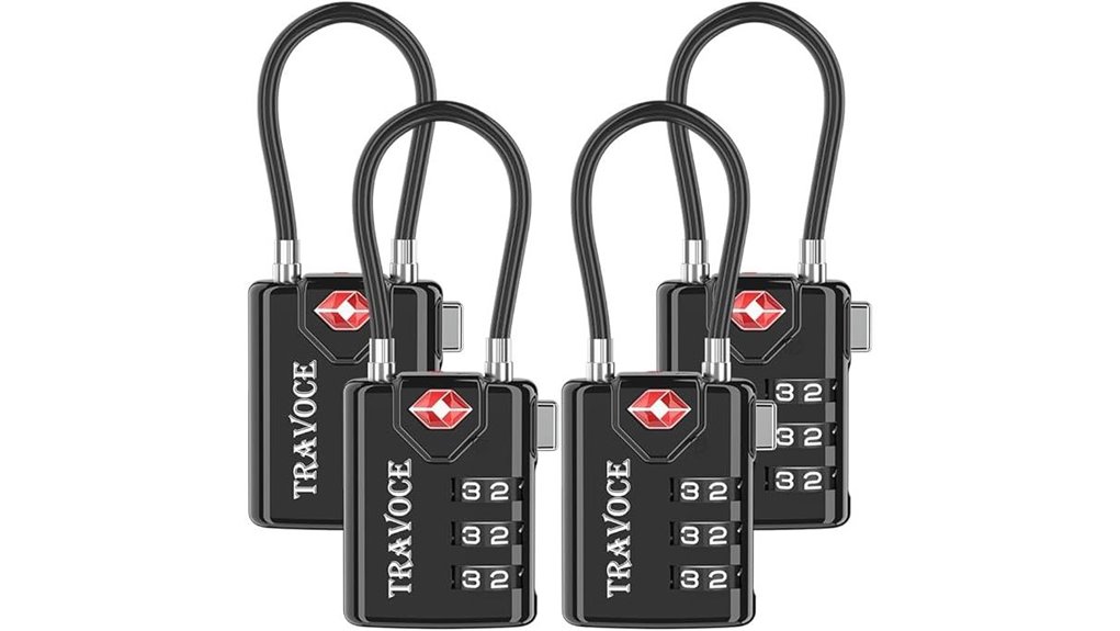Best Travel Locks for Hostels and Luggage: Combo vs Key 12 tsa approved black luggage locks