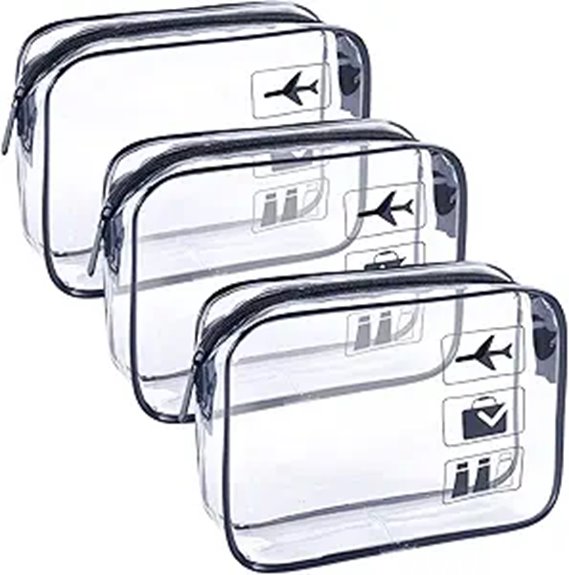 Best Clear Toiletry Bags That Don’t Crack (Thick Vinyl) 11 tsa approved clear toiletry pack
