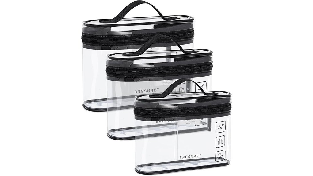 Toiletry Bags with Easy-Clean Lining for Spill-Proof Travel 2 tsa approved clear toiletry set