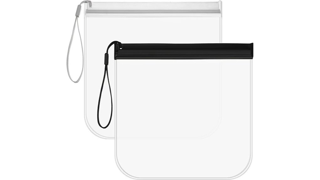 Clear Quart-Size Bags That Don't Split – Thick Seams 13 tsa approved dual quart toiletry