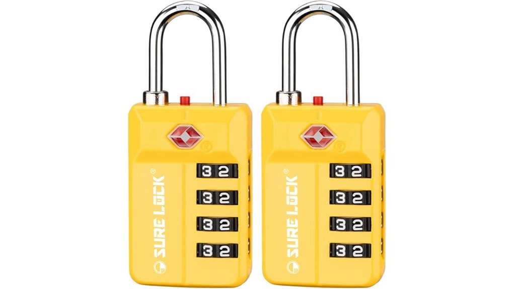 Big-Dial TSA Locks: Read Easily in Low Light 8 tsa approved lock alert combo