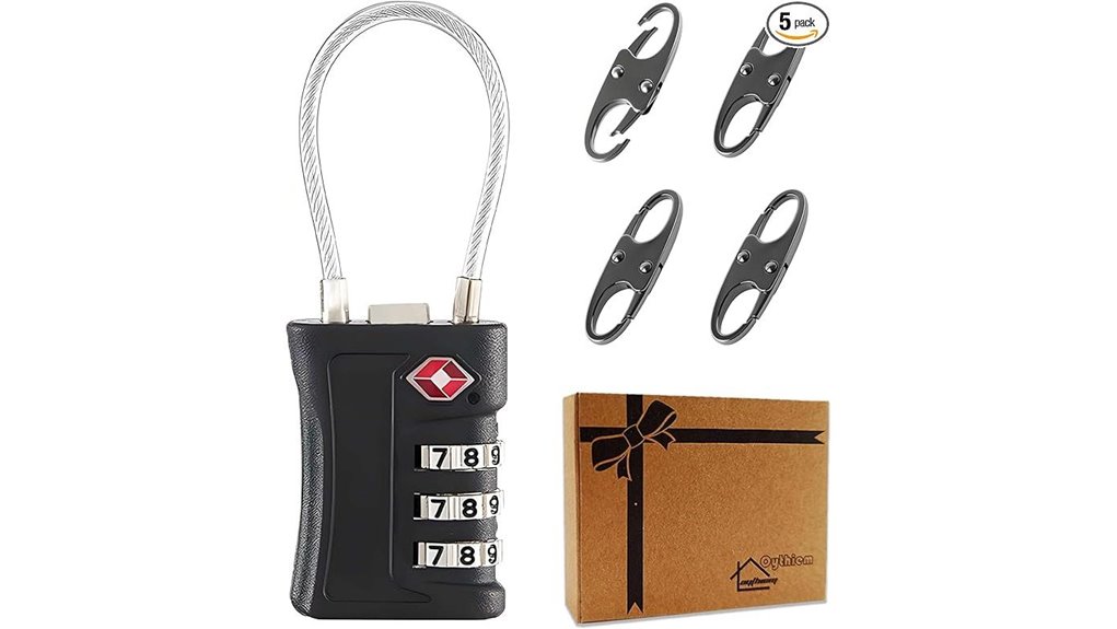 tsa approved luggage locks