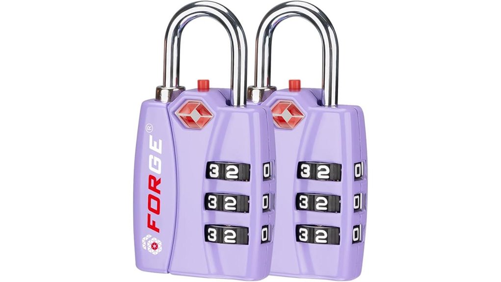 tsa approved purple combination locks
