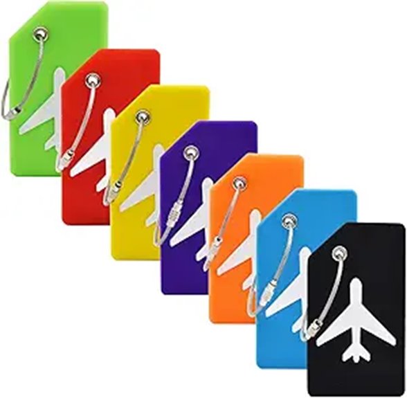 tsa approved silicone luggage tags