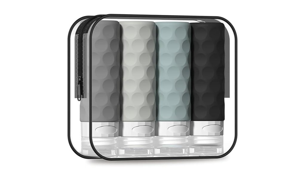 tsa approved silicone travel bottles