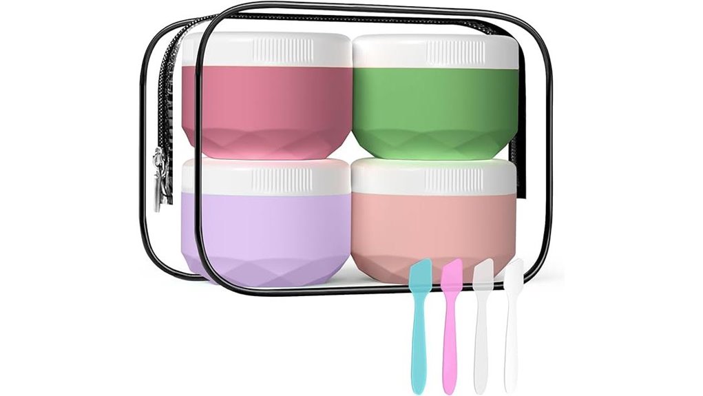 tsa approved silicone travel jars