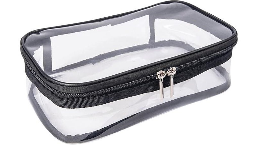 Best Clear Toiletry Bags That Don’t Crack (Thick Vinyl) 8 tsa approved transparent cosmetic bag