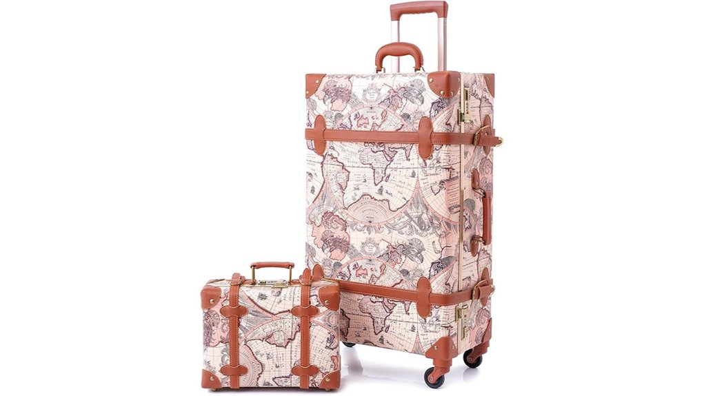 Best Trunk‑Style Suitcases with Two‑Half Design for Easy Filing 5 tsa approved vintage suitcase set