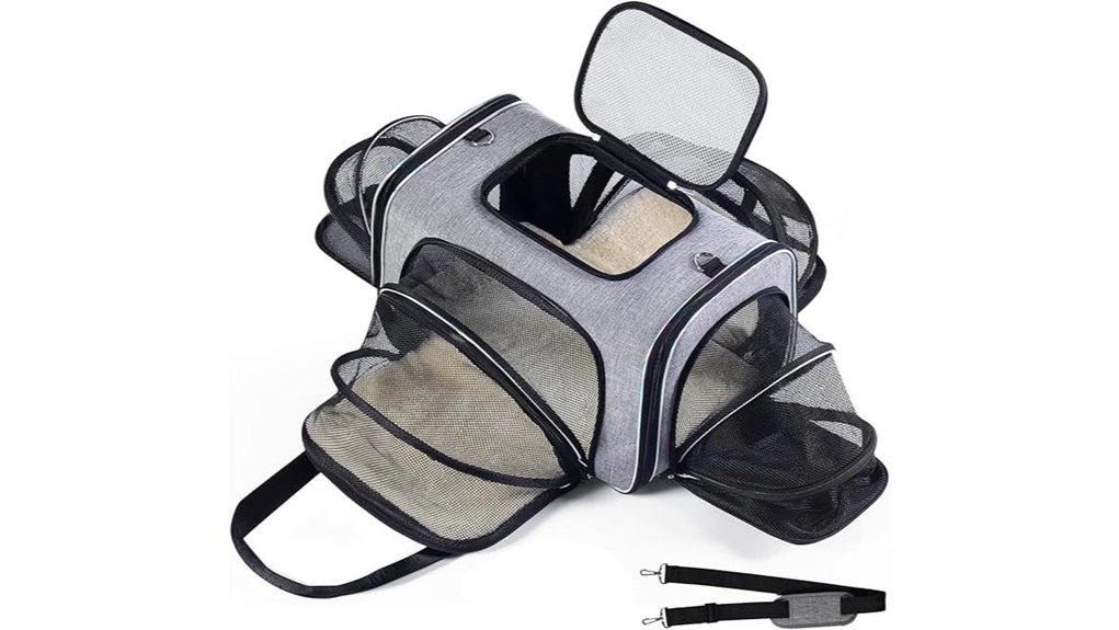 tsa compliant expandable cat carrier