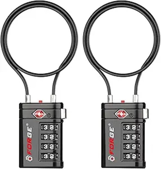 Top Luggage Locks with Inspection Indicators (Easy Check) 6 tsa four digit zinc lock