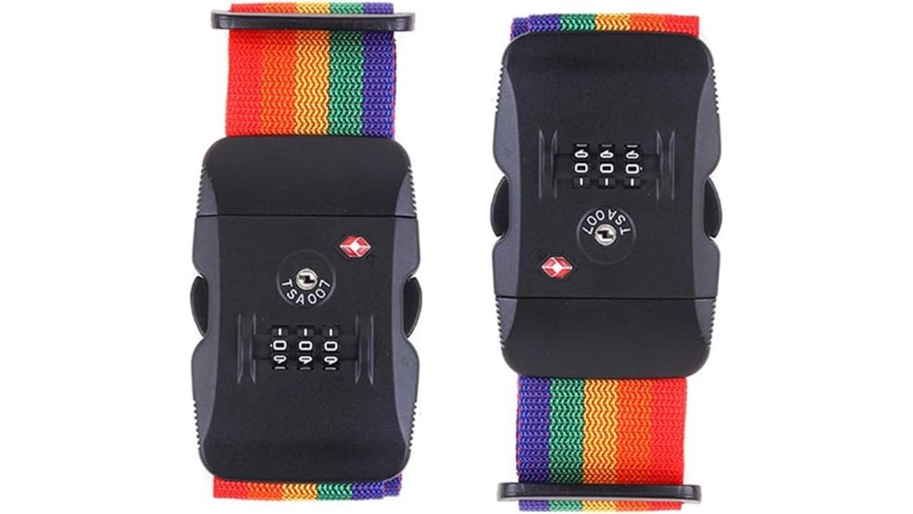 Top Luggage Straps with Combination Locks Worth the Cost 15 tsa locked travel luggage strap