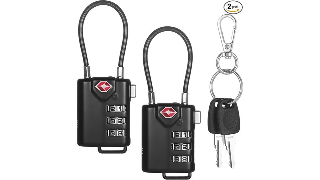 Best Travel Locks for Hostels and Luggage: Combo vs Key 9 tsa locks spare 007