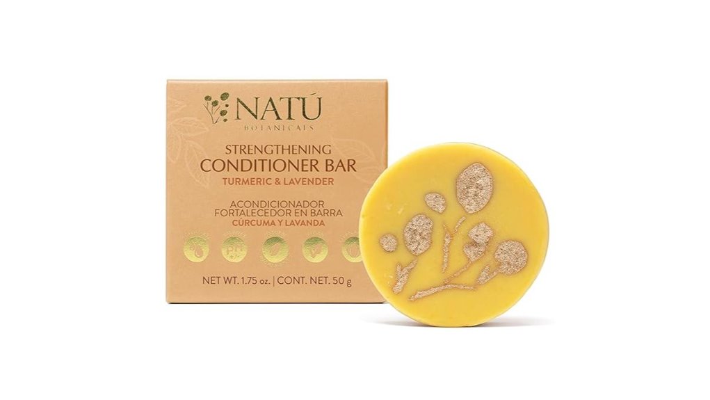 Solid Conditioner Bars Slip & Detangle Curly Hair on the Go 11 turmeric lavender conditioner bar