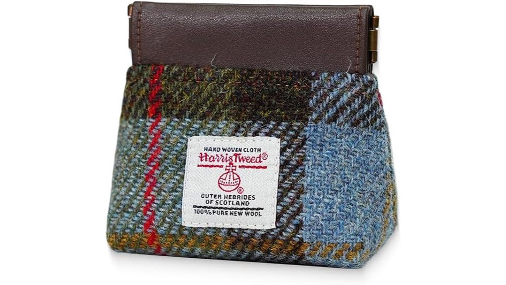 tweed earbud lipstick purse