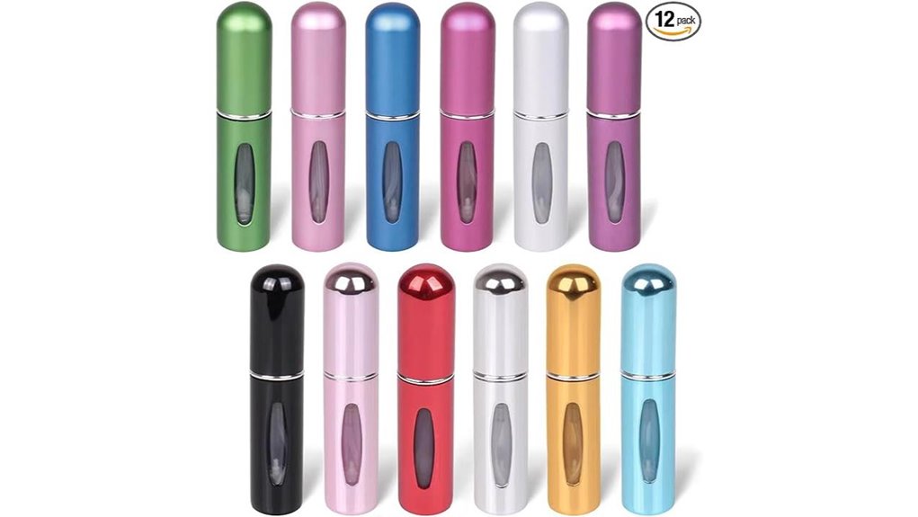 Leak‑Proof Travel Atomizers for Fresh Fragrance On‑The‑Go 11 twelve 5ml travel perfumes