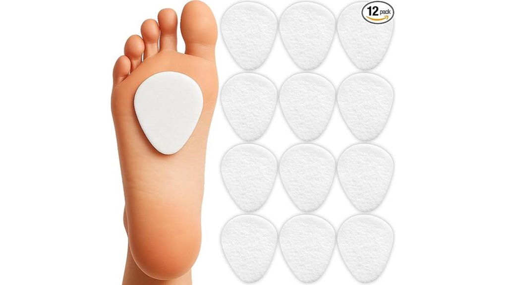 twelve metatarsal shoe pads