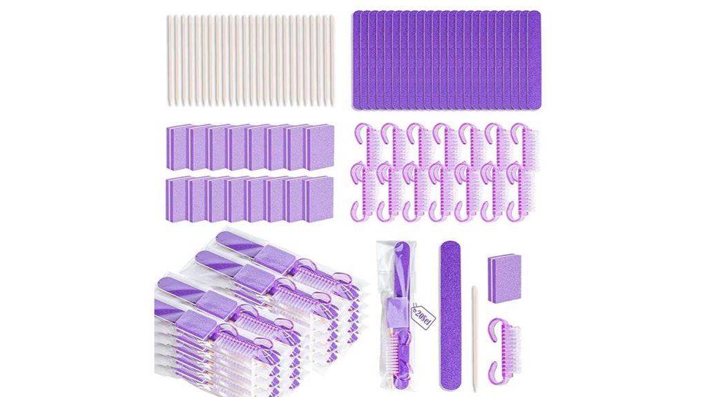 twenty disposable purple 4 piece
