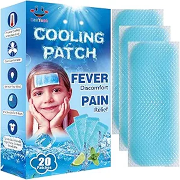 The Best Cooling Patches & Gel Strips for Quick Relief 14 twenty easyeah kidfever patches