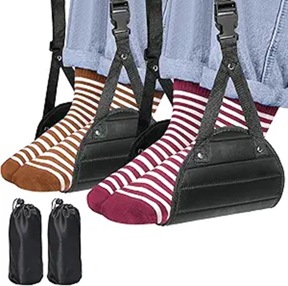 Lightweight Foot Hammocks for Airplanes: The Ultimate Comfort 3 twin flight footrest hammocks